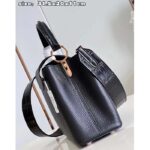 Louis Vuitton LV Women Capucines MM Handbag Black Taurillon Cowhide Leather - Image 5