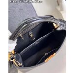 Louis Vuitton LV Women Capucines MM Handbag Black Taurillon Cowhide Leather - Image 8