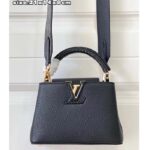 Louis Vuitton LV Women Capucines Mini Handbag Black Taurillon Cowhide Leather - Bild 2