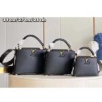 Louis Vuitton LV Women Capucines Mini Handbag Black Taurillon Cowhide Leather - Bild 11