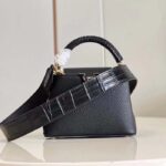 Louis Vuitton LV Women Capucines Mini Handbag Black Taurillon Cowhide Leather - Bild 3