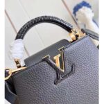 Louis Vuitton LV Women Capucines Mini Handbag Black Taurillon Cowhide Leather - Bild 8