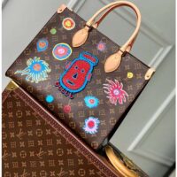 Louis Vuitton LV Women LV x YK OnTheGo MM Monogram Coated Canvas Faces Embroidery (10)