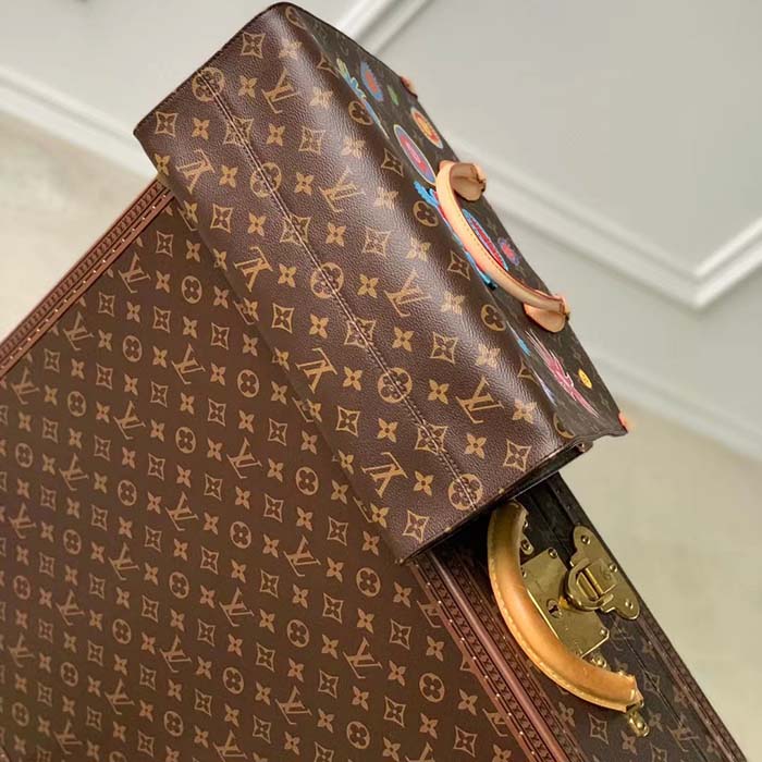 Louis Vuitton LV Women LV x YK OnTheGo MM Monogram Coated Canvas Faces Embroidery (4)