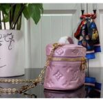 Louis Vuitton LV Women Micro Vanity Pearly Lilac Monogram Empreinte Embossed Supple Grained Cowhide - Imagen 5