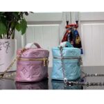 Louis Vuitton LV Women Micro Vanity Pearly Lilac Monogram Empreinte Embossed Supple Grained Cowhide - Imagen 13