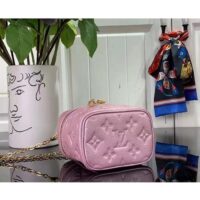 Louis Vuitton LV Women Micro Vanity Pearly Lilac Monogram Empreinte Embossed Supple Grained Cowhide (11)