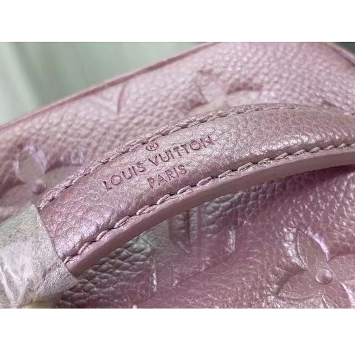 Louis Vuitton LV Women Micro Vanity Pearly Lilac Monogram Empreinte Embossed Supple Grained Cowhide (8)