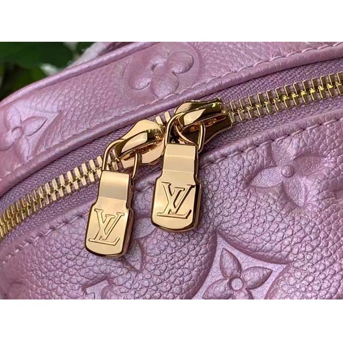 Louis Vuitton LV Women Micro Vanity Pearly Lilac Monogram Empreinte Embossed Supple Grained Cowhide (9)