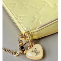 Louis Vuitton LV Women Multi Pochette Accessoires Yellow Monogram Vernis Embossed Patent Calf (7)