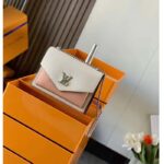 Louis Vuitton LV Women Mylockme Chain Bag Rose Quartz Trianon Soft Grained Calfskin - Image 4