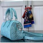 Louis Vuitton LV Women Nano Speedy Blue Monogram Empreinte Embossed Supple Grained Cowhide - immagine 4
