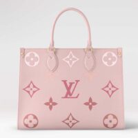 Louis Vuitton LV Women OnTheGo MM​ Gradient Pink Monogram Empreinte Embossed Cowhide Leather (3)