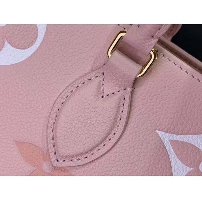 Louis Vuitton LV Women OnTheGo MM​ Gradient Pink Monogram Empreinte Embossed Cowhide Leather (5)
