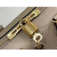 Louis Vuitton LV Women Speedy Bandoulière 20 Crème Beige Embossed Grained Cowhide Leather (11)