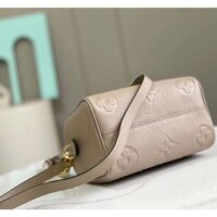 Louis Vuitton LV Women Speedy Bandoulière 20 Crème Beige Embossed Grained Cowhide Leather (11)