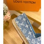 Louis Vuitton LV Women Starboard Flat Espadrille Blue Monogram Denim Rope Rubber - Image 10