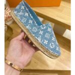 Louis Vuitton LV Women Starboard Flat Espadrille Blue Monogram Denim Rope Rubber - Image 8