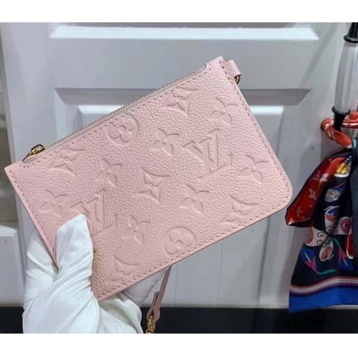 Louis Vuitton LV Women Summer Bundle Dégradé Rose Pink Embossed Supple Cowhide Leather (10)