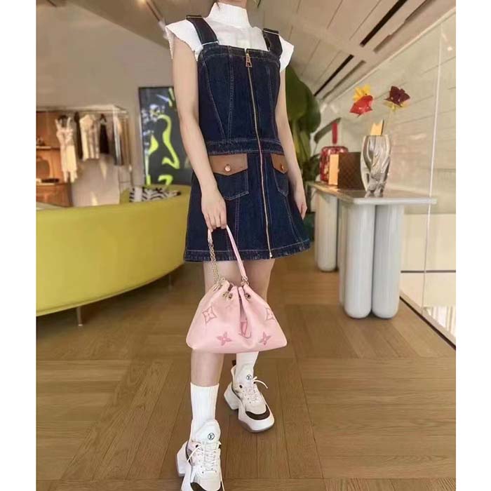 Louis Vuitton LV Women Summer Bundle Dégradé Rose Pink Embossed Supple Cowhide Leather (13)