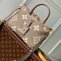 Louis Vuitton LV Women Trianon PM Bag Beige Embossed Grained Cowhide Leather (10)