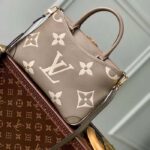 Louis Vuitton LV Women Trianon PM Bag Beige Embossed Grained Cowhide Leather - Image 3