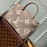 Louis Vuitton LV Women Trianon PM Bag Beige Embossed Grained Cowhide Leather (10)