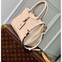 Louis Vuitton LV Women Trianon PM Bag Cream Embossed Grained Cowhide Leather (7)