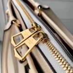 Louis Vuitton LV Women Trianon PM Bag Cream Embossed Grained Cowhide Leather - Image 8