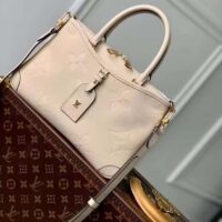 Louis Vuitton LV Women Trianon PM Bag Cream Embossed Grained Cowhide Leather (7)