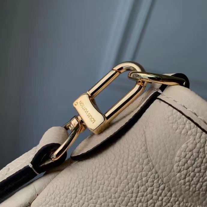 Louis Vuitton LV Women Trianon PM Bag Cream Embossed Grained Cowhide Leather (5)