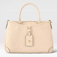 Louis Vuitton LV Women Trianon PM Bag Cream Embossed Grained Cowhide Leather (7)