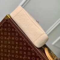 Louis Vuitton LV Women Trianon PM Bag Cream Embossed Grained Cowhide Leather (7)