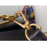 Louis Vuitton LV Women Twist MM Black Epi Grained Leather (5)