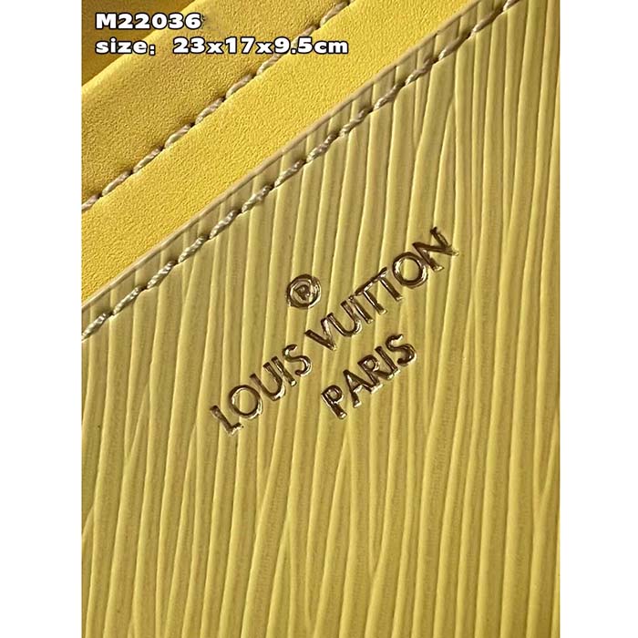 Louis Vuitton LV Women Twist MM Yellow Epi Grained Leather (11)