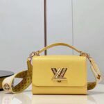 Louis Vuitton LV Women Twist MM Yellow Epi Grained Leather - Bild 7