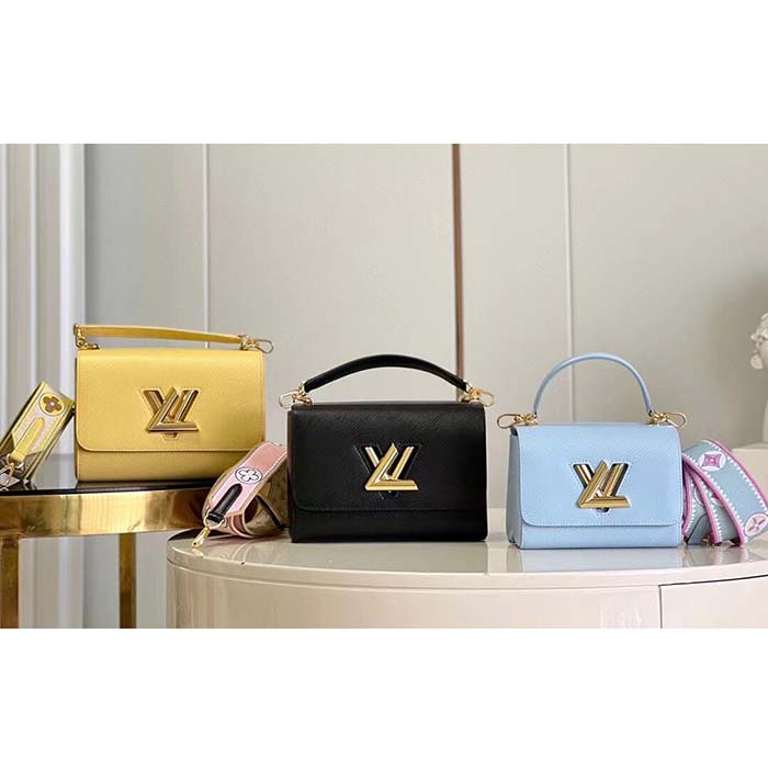 Louis Vuitton LV Women Twist MM Yellow Epi Grained Leather (5)