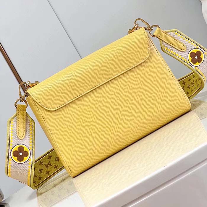 Louis Vuitton LV Women Twist MM Yellow Epi Grained Leather (6)