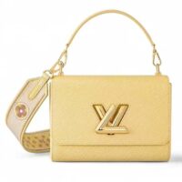 Louis Vuitton LV Women Twist MM Yellow Epi Grained Leather (9)