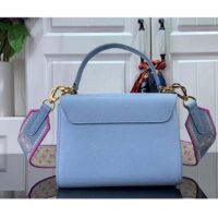 Louis Vuitton LV Women Twist PM Bag Bleu Nuage Blue Epi Grained Leather (1)