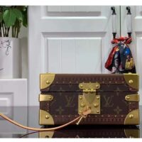 Louis Vuitton Unisex Coffret Trésor 24 Monogram Canvas Microfiber Lining Golden Brass (2)