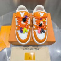 Louis Vuitton Unisex LV Trainer Maxi Sneaker Orange Mix of Materials Rubber (2)