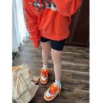 Louis Vuitton Unisex LV Trainer Maxi Sneaker Orange Mix of Materials Rubber - Imagen 10