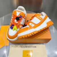 Louis Vuitton Unisex LV Trainer Maxi Sneaker Orange Mix of Materials Rubber (2)