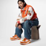 Louis Vuitton Unisex LV Trainer Maxi Sneaker Orange Mix of Materials Rubber - Imagen 11