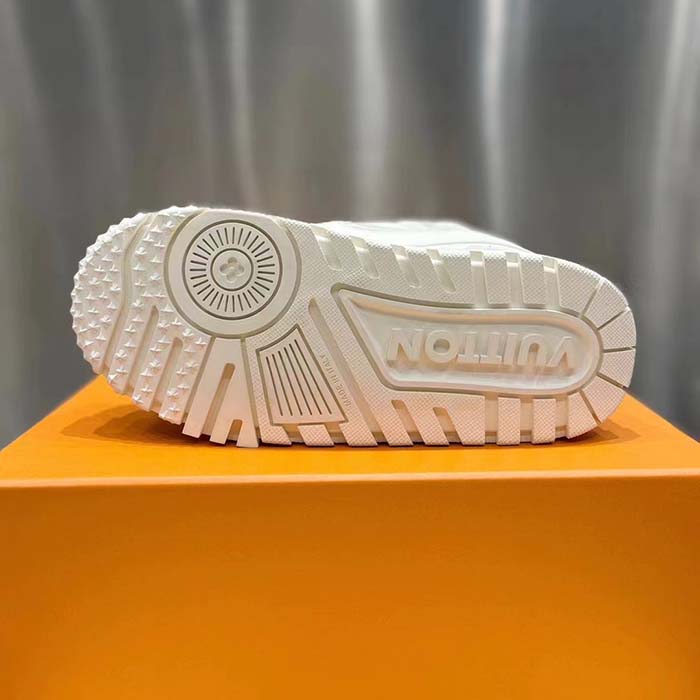 Louis Vuitton Unisex LV Trainer Maxi Sneaker White Mix of Materials Rubber (1)