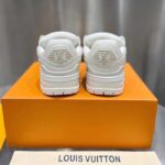 Louis Vuitton Unisex LV Trainer Maxi Sneaker White Mix of Materials Rubber - Image 7