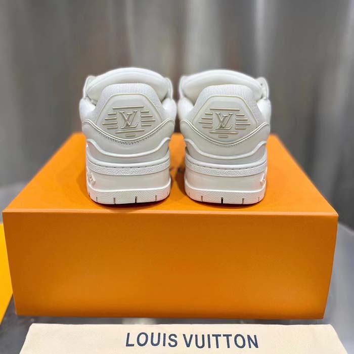 Louis Vuitton Unisex LV Trainer Maxi Sneaker White Mix of Materials Rubber (4)
