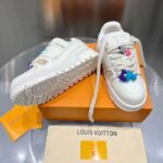 Louis Vuitton Unisex LV Trainer Maxi Sneaker White Mix of Materials Rubber - Image 6