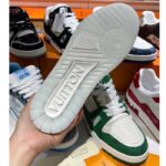 Louis Vuitton Unisex LV Trainer Sneaker Black Eclipse Monogram Canvas Rubber Flowers - Image 6